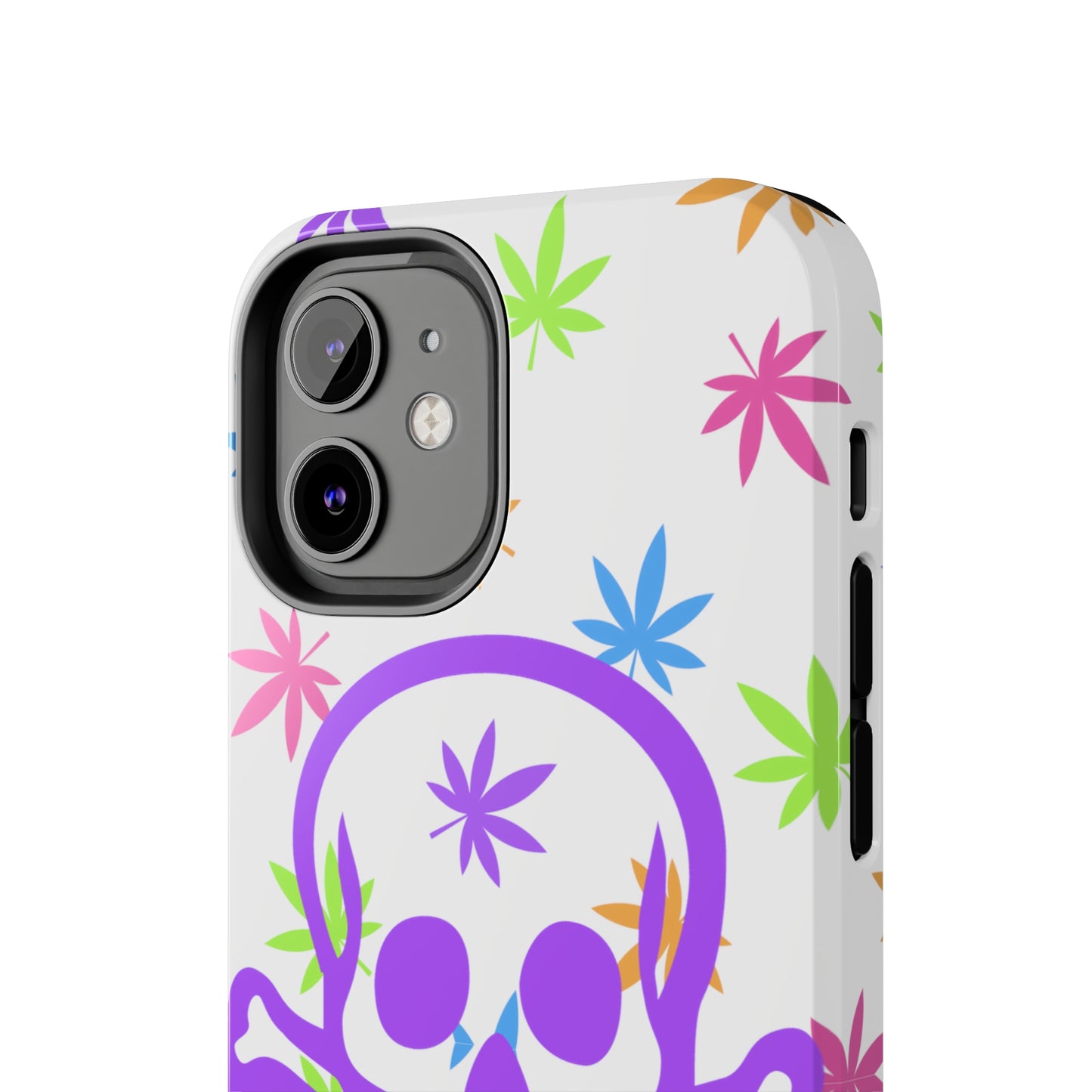 420 skull & crossbones tough phone Cases cannabis and jolly roger colorful phone case perfect 420 gift for stoner