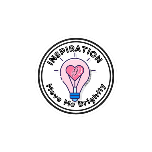 Inspiration Move Me Brightly Vinyl decal