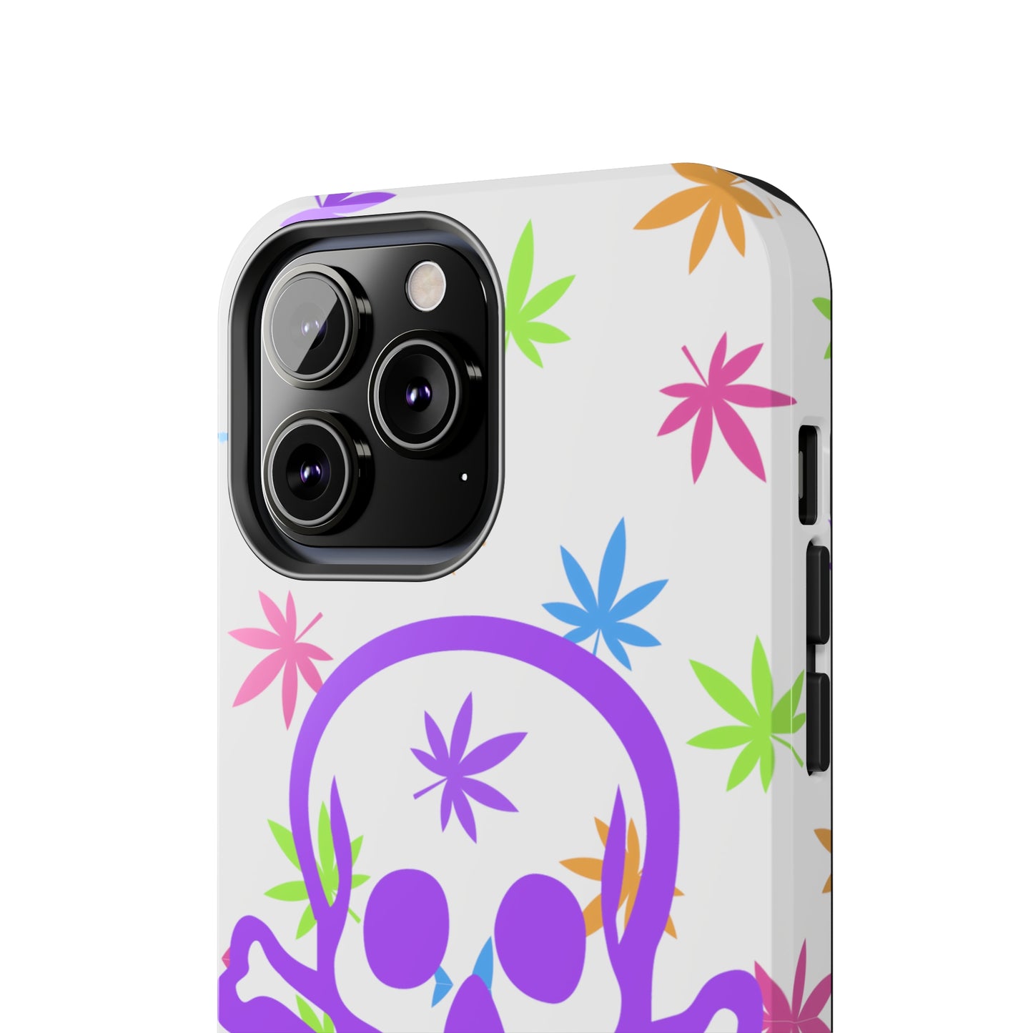 420 skull & crossbones tough phone Cases cannabis and jolly roger colorful phone case perfect 420 gift for stoner