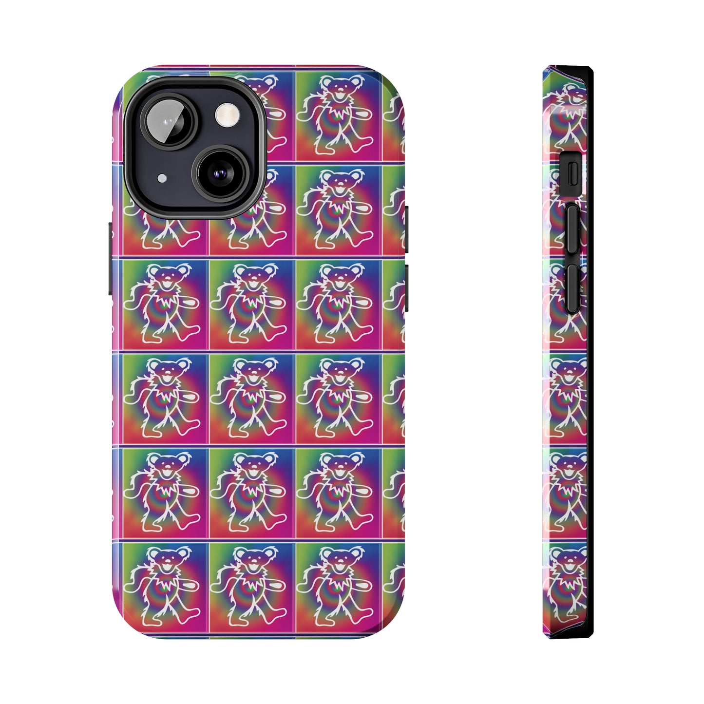 Grateful Dead bears tie-dye Tough Phone Cases for Dead Head dancing bears blotter art gratefuldead phone case