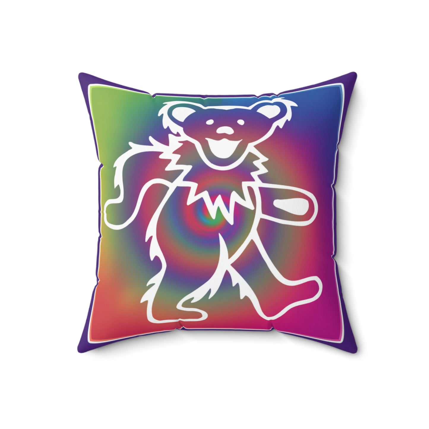 Grateful Dead bears tie-dye pillow - hippie style home decor - Gratefuldead pillow - perfect gift for Dead Head