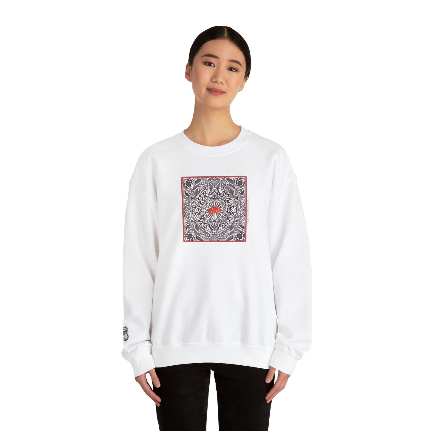 Psychedelic Mushroom Sweatshirt - Unisex Retro Design