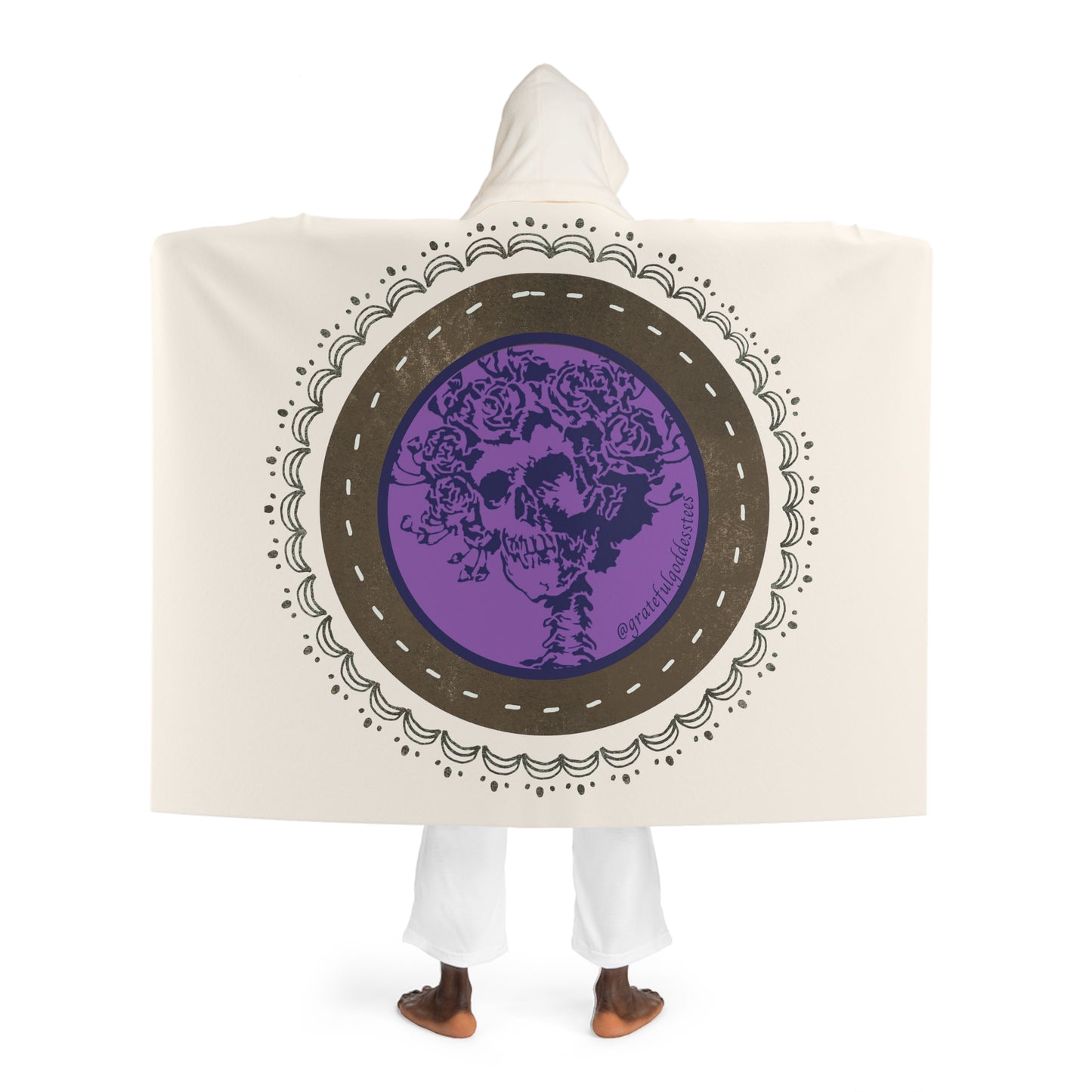 Grateful Dead Hooded Sherpa Fleece Blanket