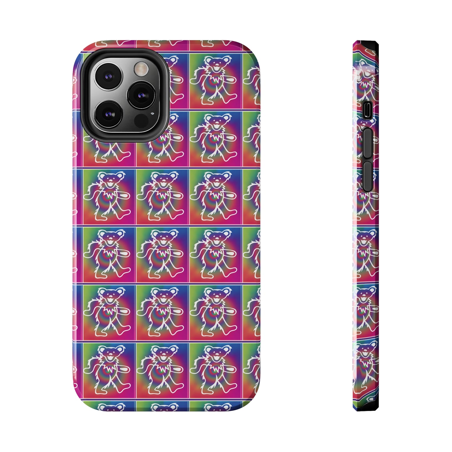 Grateful Dead bears tie-dye Tough Phone Cases for Dead Head dancing bears blotter art gratefuldead phone case