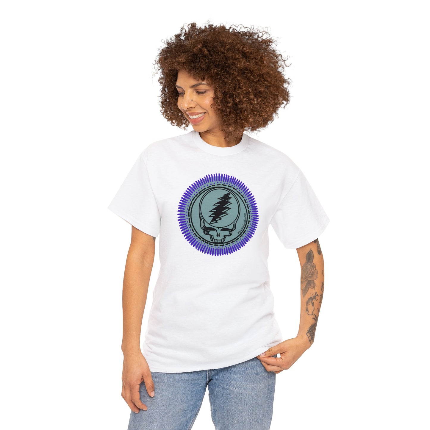 Grateful Dead steal your face mandala inspired tshirt