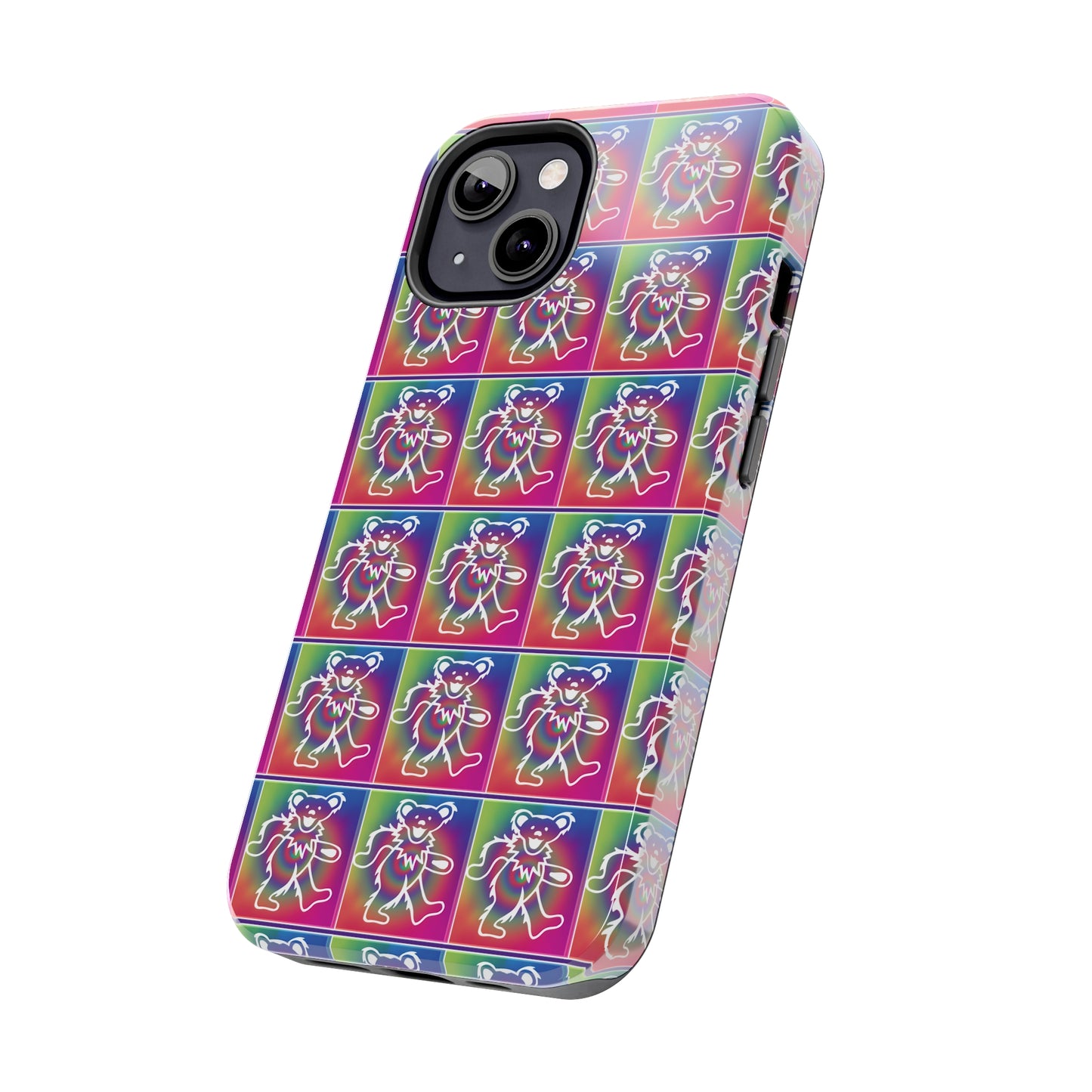 Grateful Dead bears tie-dye Tough Phone Cases for Dead Head dancing bears blotter art gratefuldead phone case