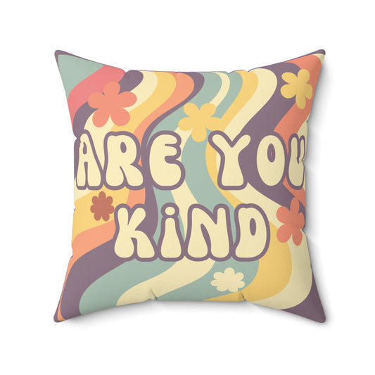 Grateful Dead inspired decor - Are you kind pillow - hippie style home - dead head pillow in 2 sizes