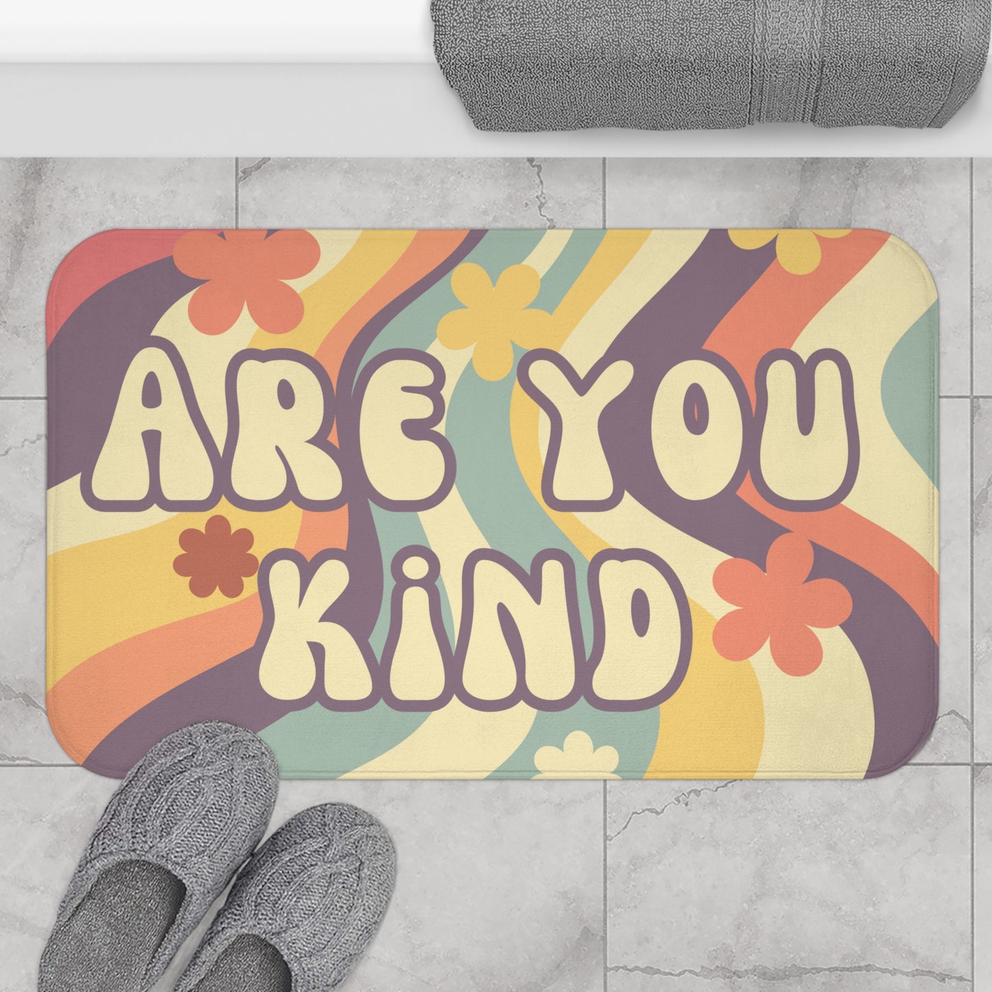 Grateful Dead song lyrics bath mat Are you kind - Uncle John's Band inspired bathroom rug hippie home floor decor