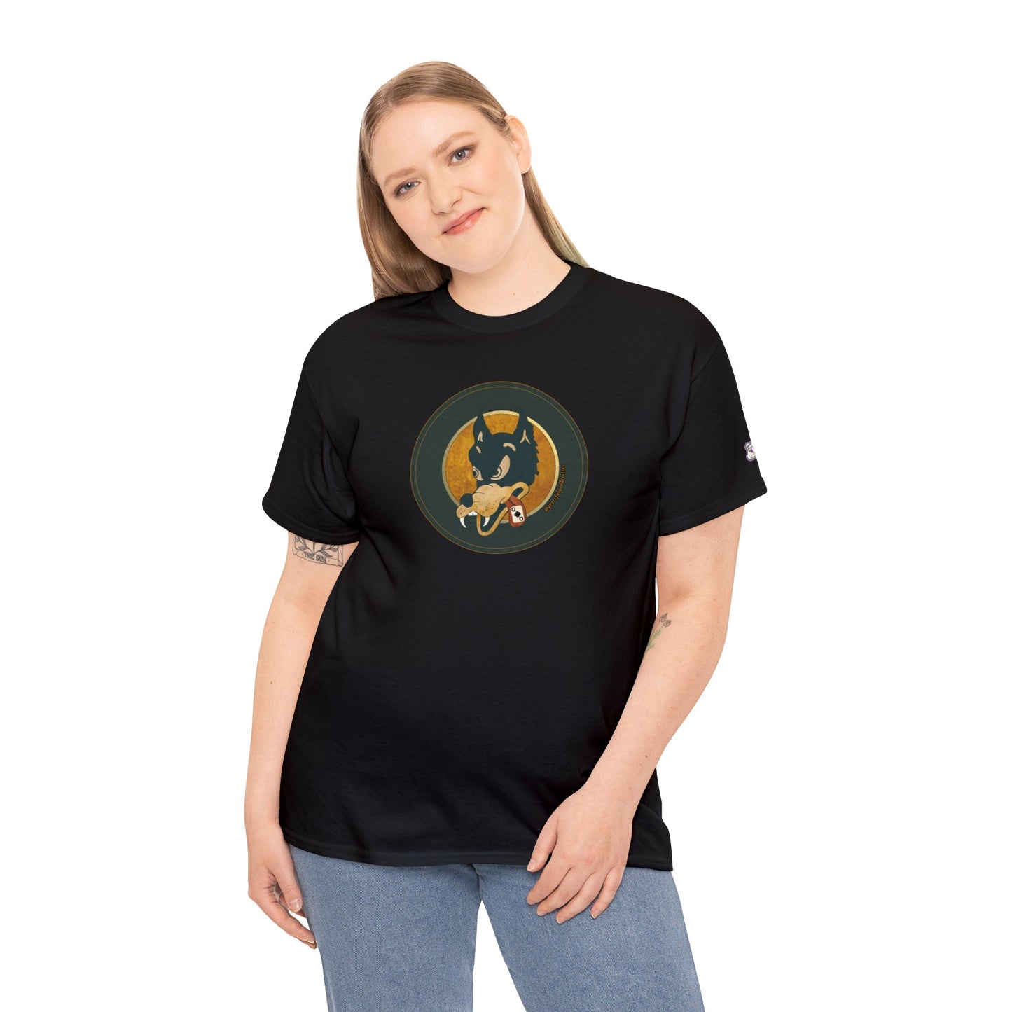 Grateful Dead inspired Dire Wolf Cotton Tshirt Jerry Garcia wolf guitar shirt for Dead heads