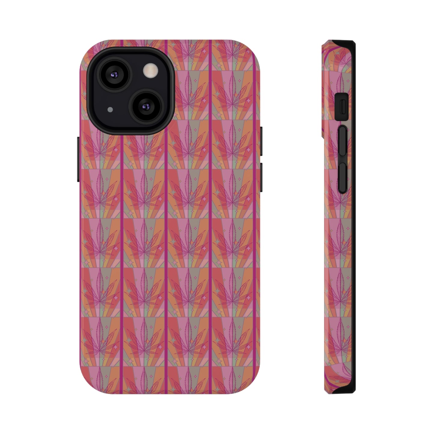 Candycore 420 cannabis Impact Resistant phone case pink