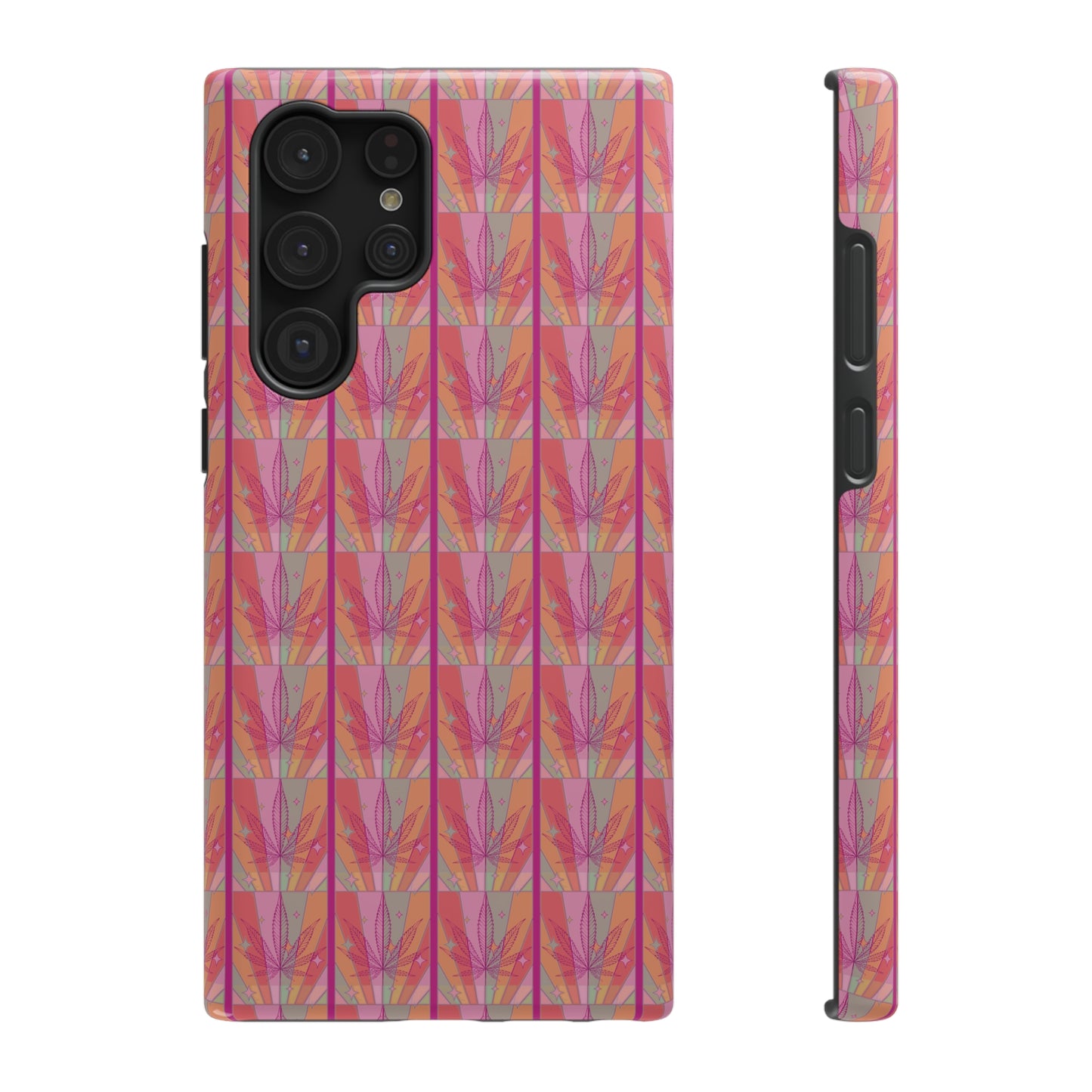 Candycore 420 cannabis Impact Resistant phone case pink