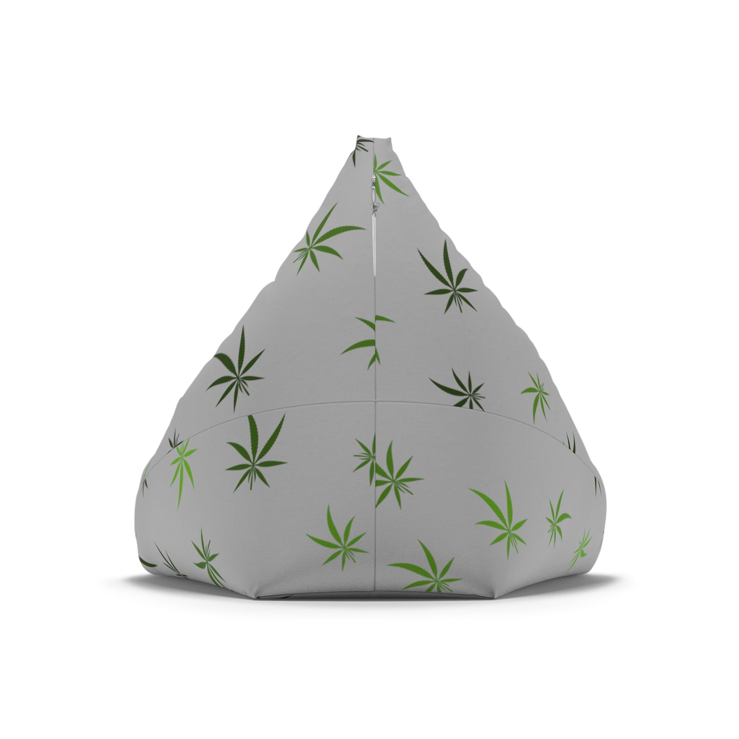 Gray cannabis 420 Bean Bag Chair Cover for high end stoner decor, cover only!