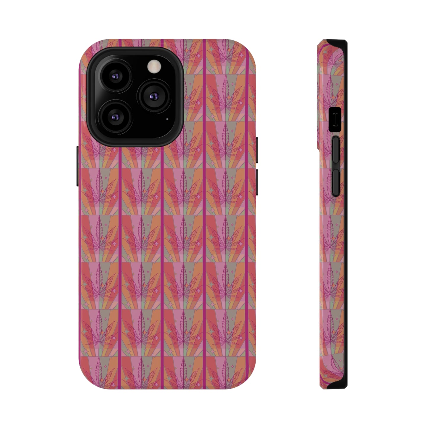 Candycore 420 cannabis Impact Resistant phone case pink