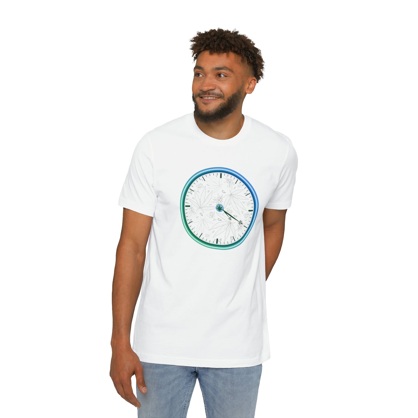 420 clock t-shirt cannabis couture shirt Unisex Short-Sleeve marijuana Jersey