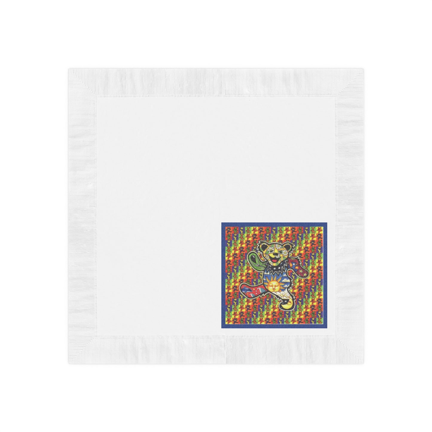 Grateful Dead bears blotter art party napkins perfect for dead head gatherings