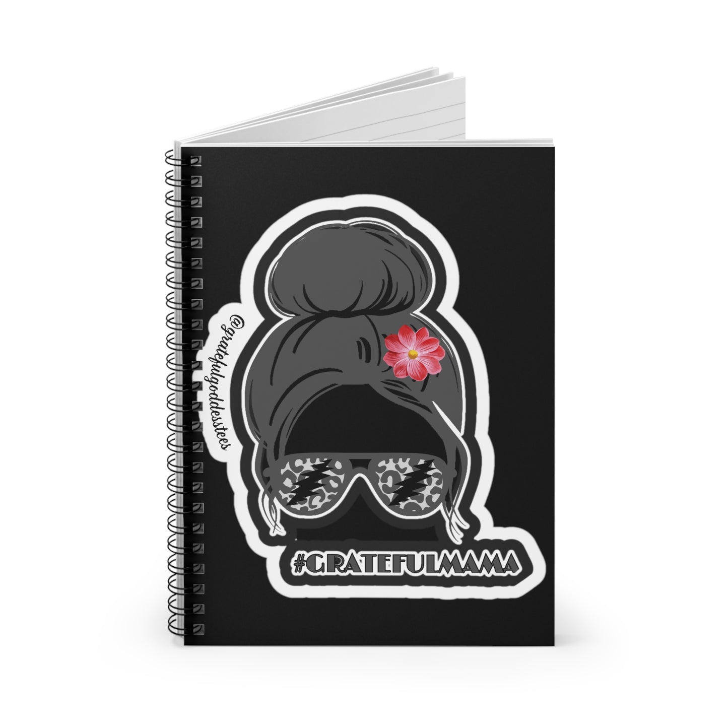 Grateful Dead inspired grateful mama black notebook