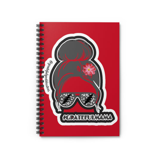 Grateful Dead inspired grateful mama red notebook