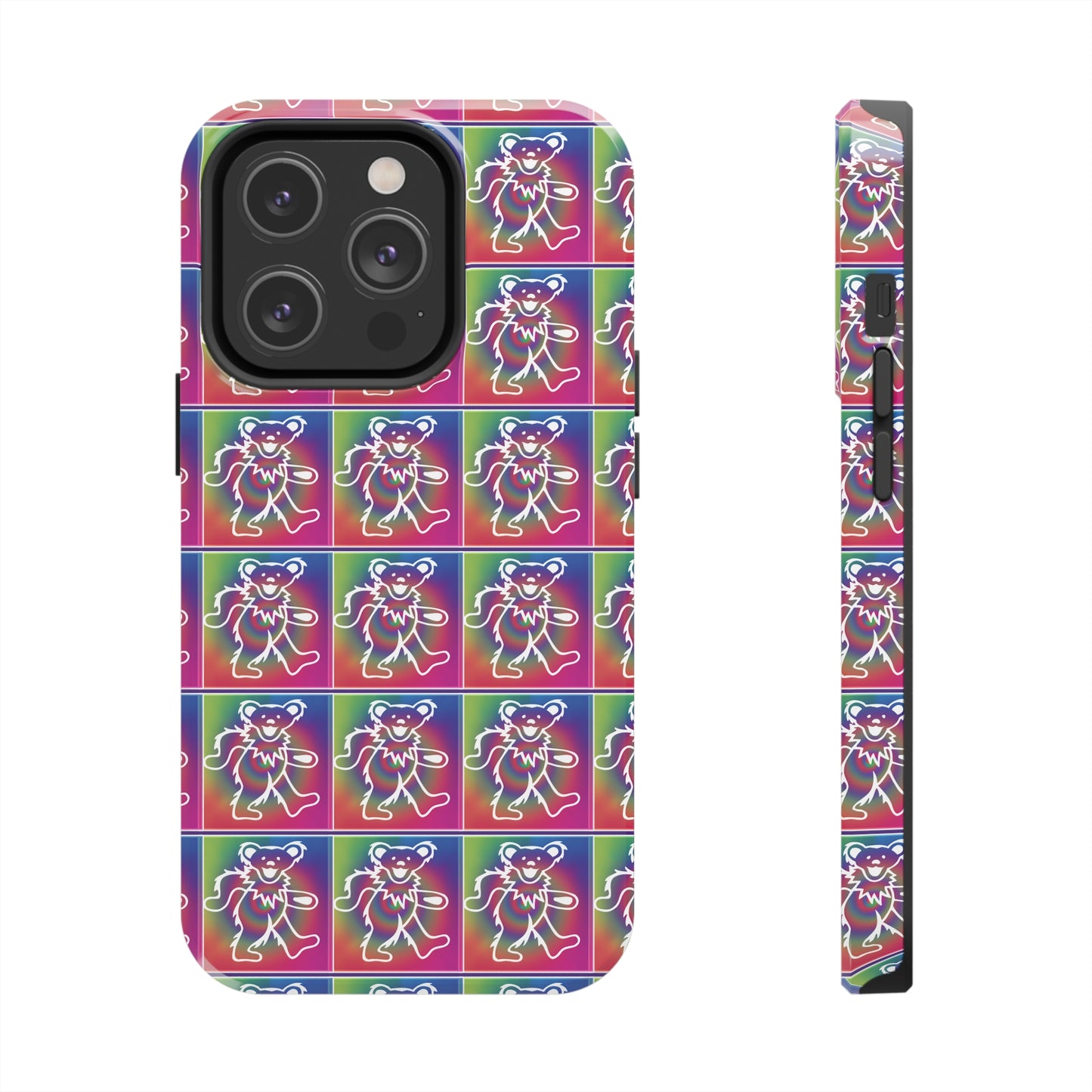 Grateful Dead bears tie-dye Tough Phone Cases for Dead Head dancing bears blotter art gratefuldead phone case