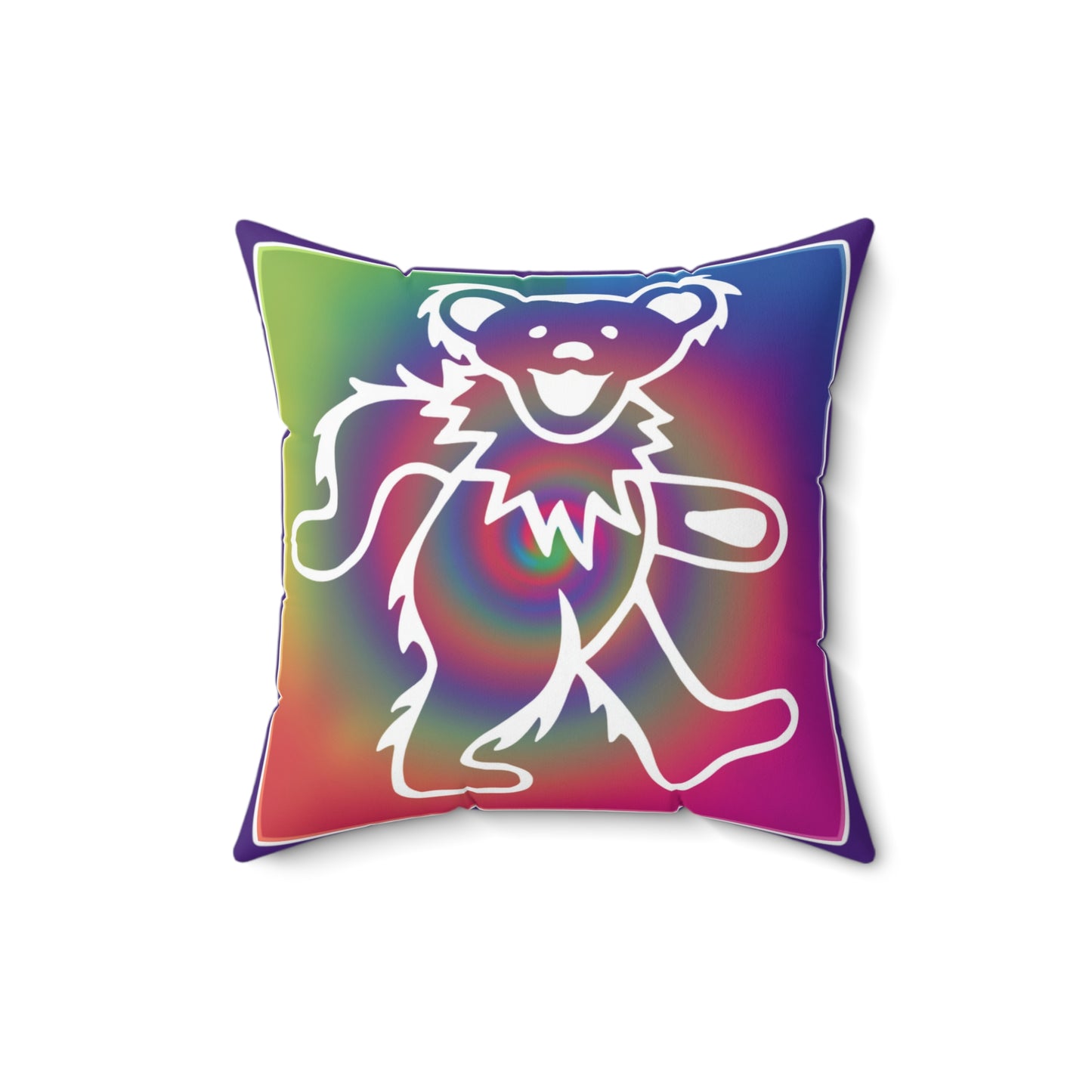 Grateful Dead bears tie-dye pillow - hippie style home decor - Gratefuldead pillow - perfect gift for Dead Head