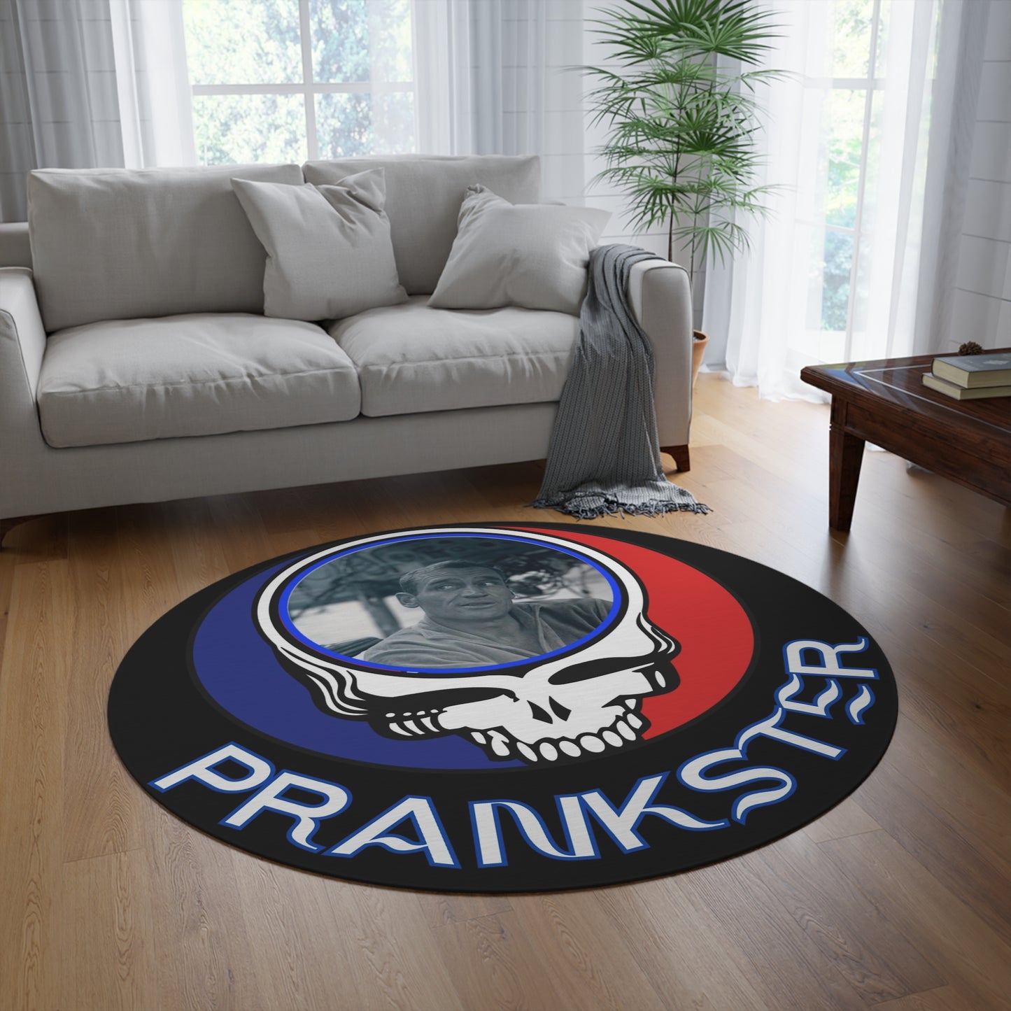 Grateful Dead Cassady prankster Round Rug