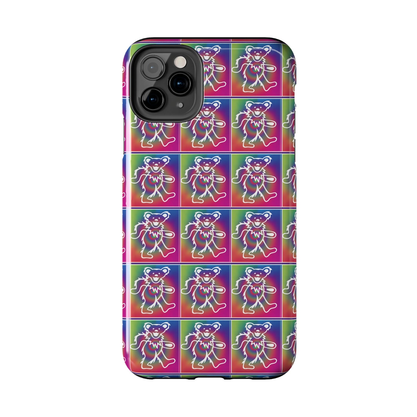 Grateful Dead bears tie-dye Tough Phone Cases for Dead Head dancing bears blotter art gratefuldead phone case