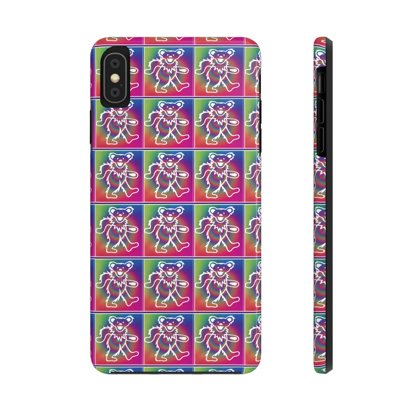 Grateful Dead bears tie-dye Tough Phone Cases for Dead Head dancing bears blotter art gratefuldead phone case