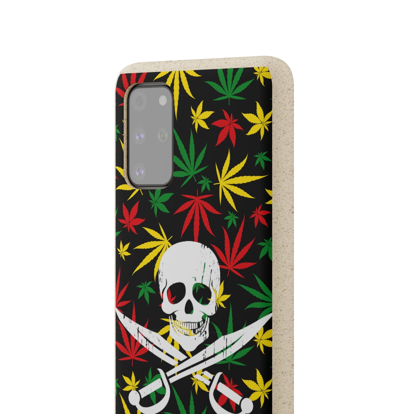 420 cannabis Jolly Roger Buccaneer weed Biodegradable eco friendly phone case