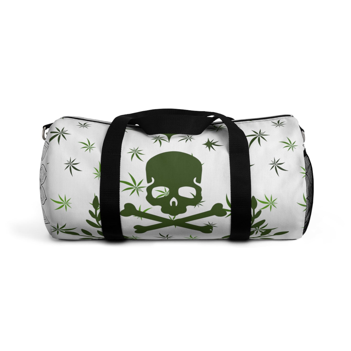 Skull and cross bones cannabis print Duffel Bag 420 pirate skull bag perfect high end cannabis couture gym bag