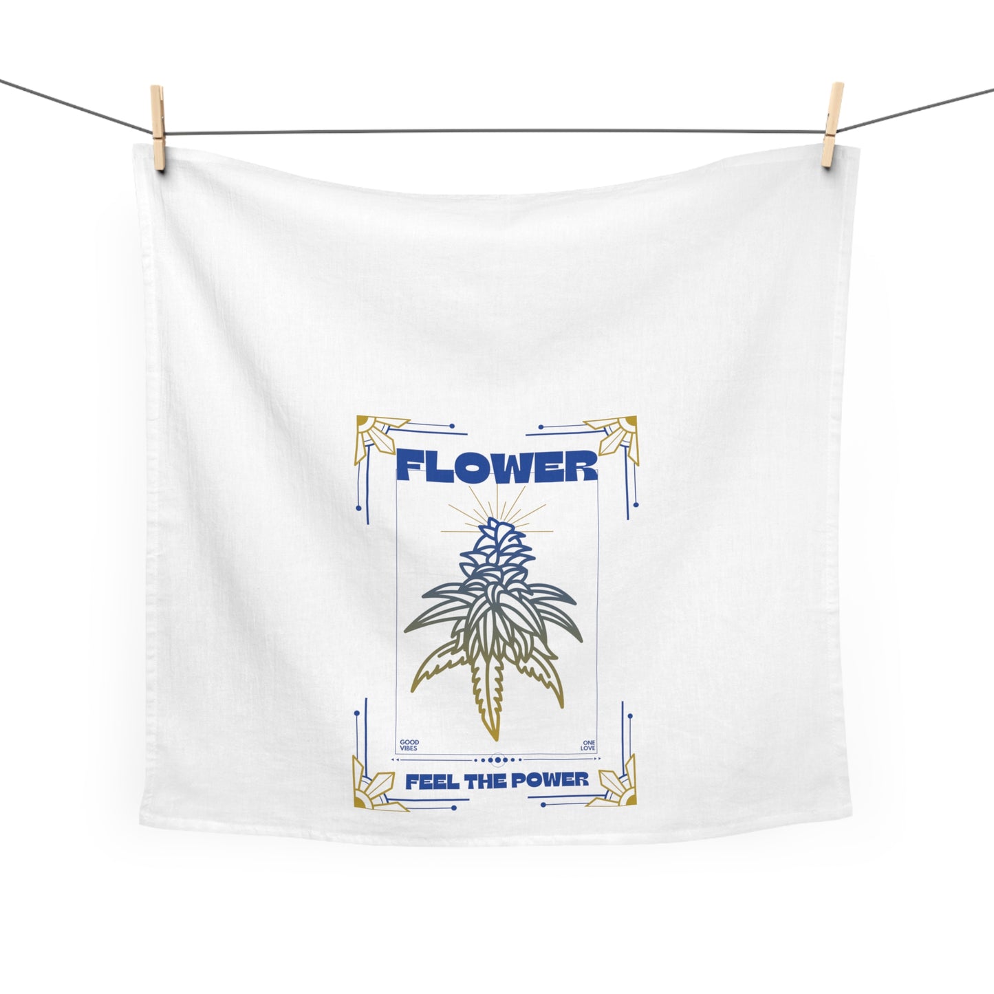 Cannabis home decor art deco style flower power tea towel perfect housewarming gift for marijuana enthusiasts 420 decor for kitchen