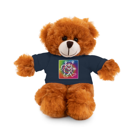 Grateful Dead bears plushie stuffed Animals with gratefuldead bear tiedye tshirt perfect Dead Head gift