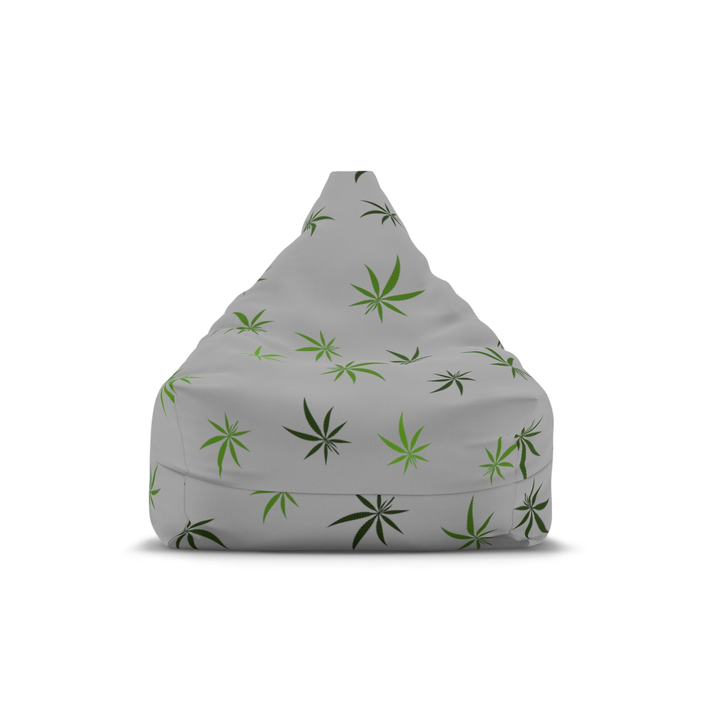 Gray cannabis 420 Bean Bag Chair Cover for high end stoner decor, cover only!