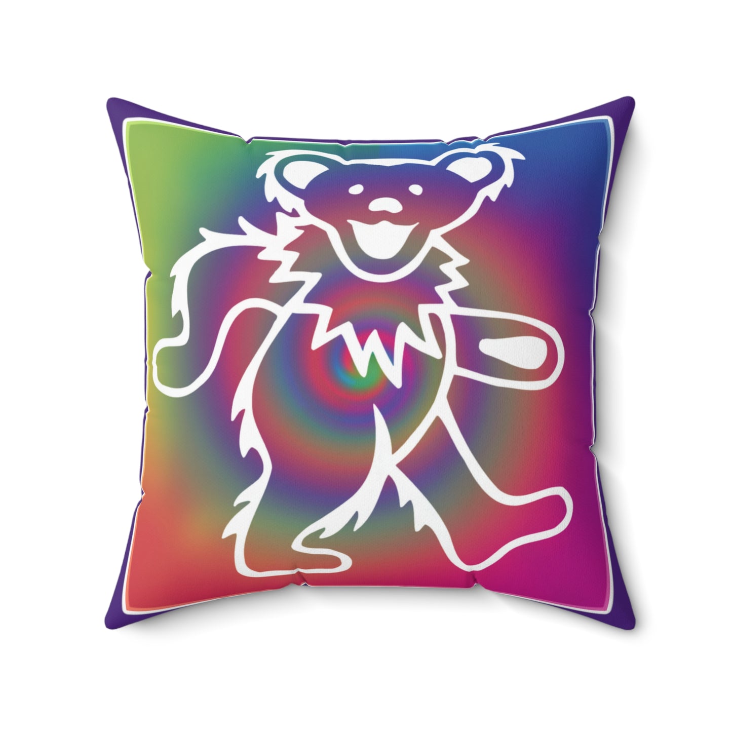 Grateful Dead bears tie-dye pillow - hippie style home decor - Gratefuldead pillow - perfect gift for Dead Head