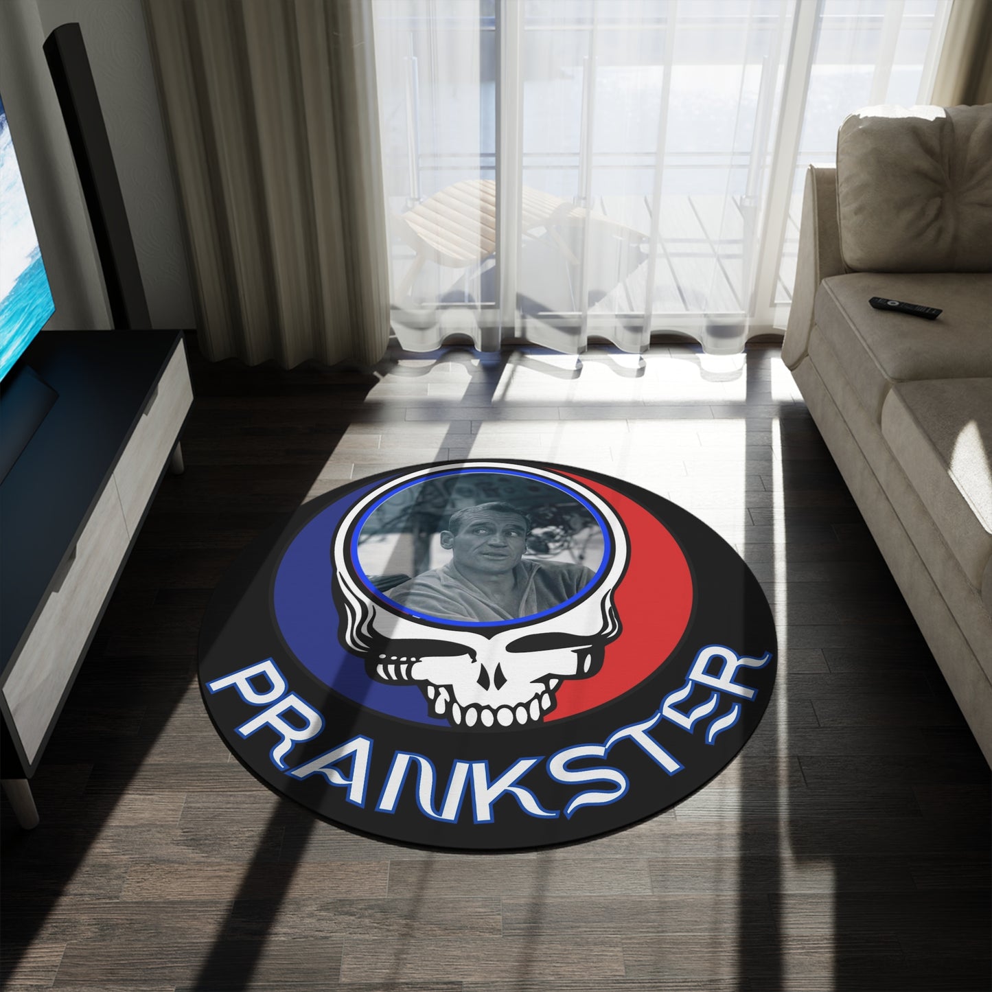 Grateful Dead Cassady prankster Round Rug