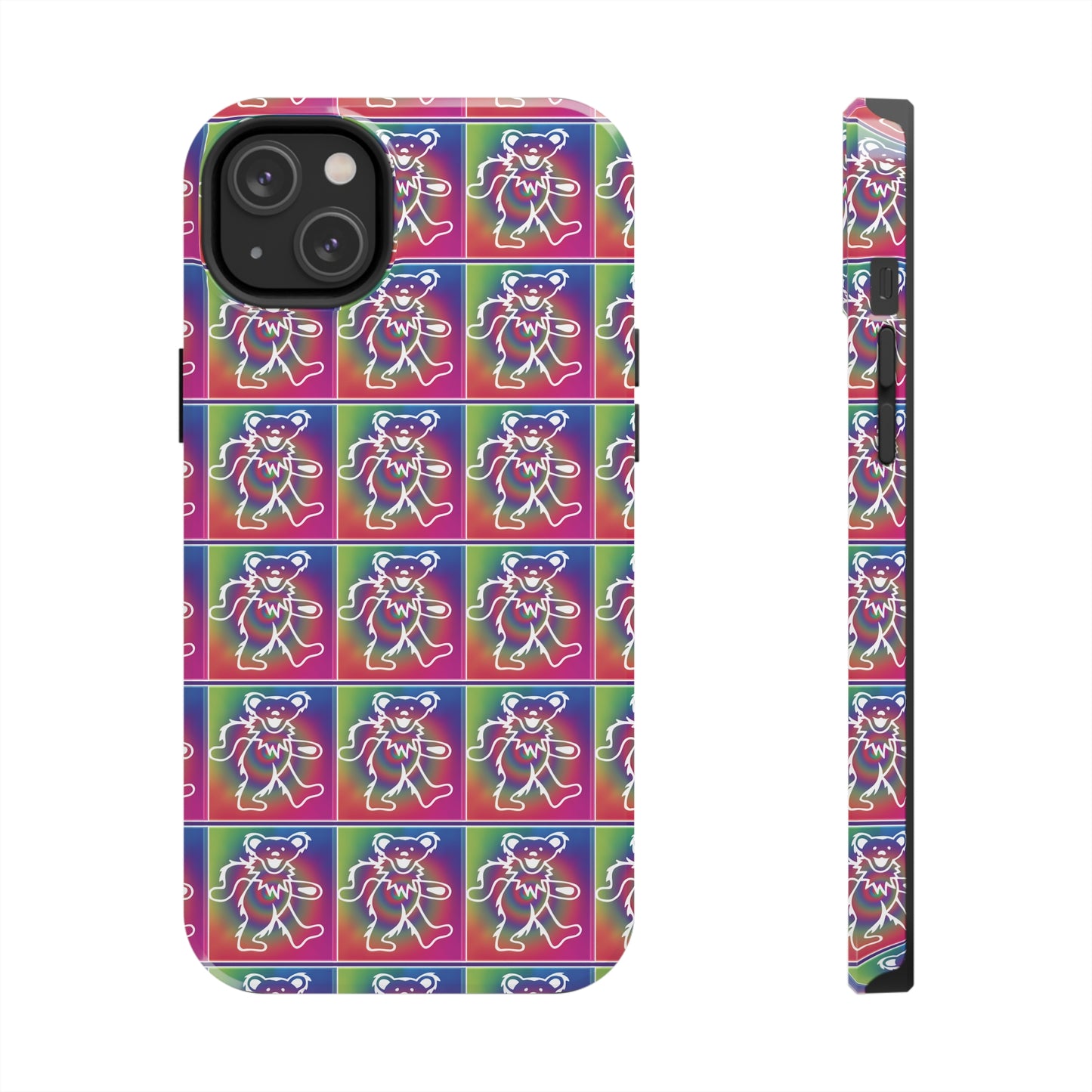 Grateful Dead bears tie-dye Tough Phone Cases for Dead Head dancing bears blotter art gratefuldead phone case