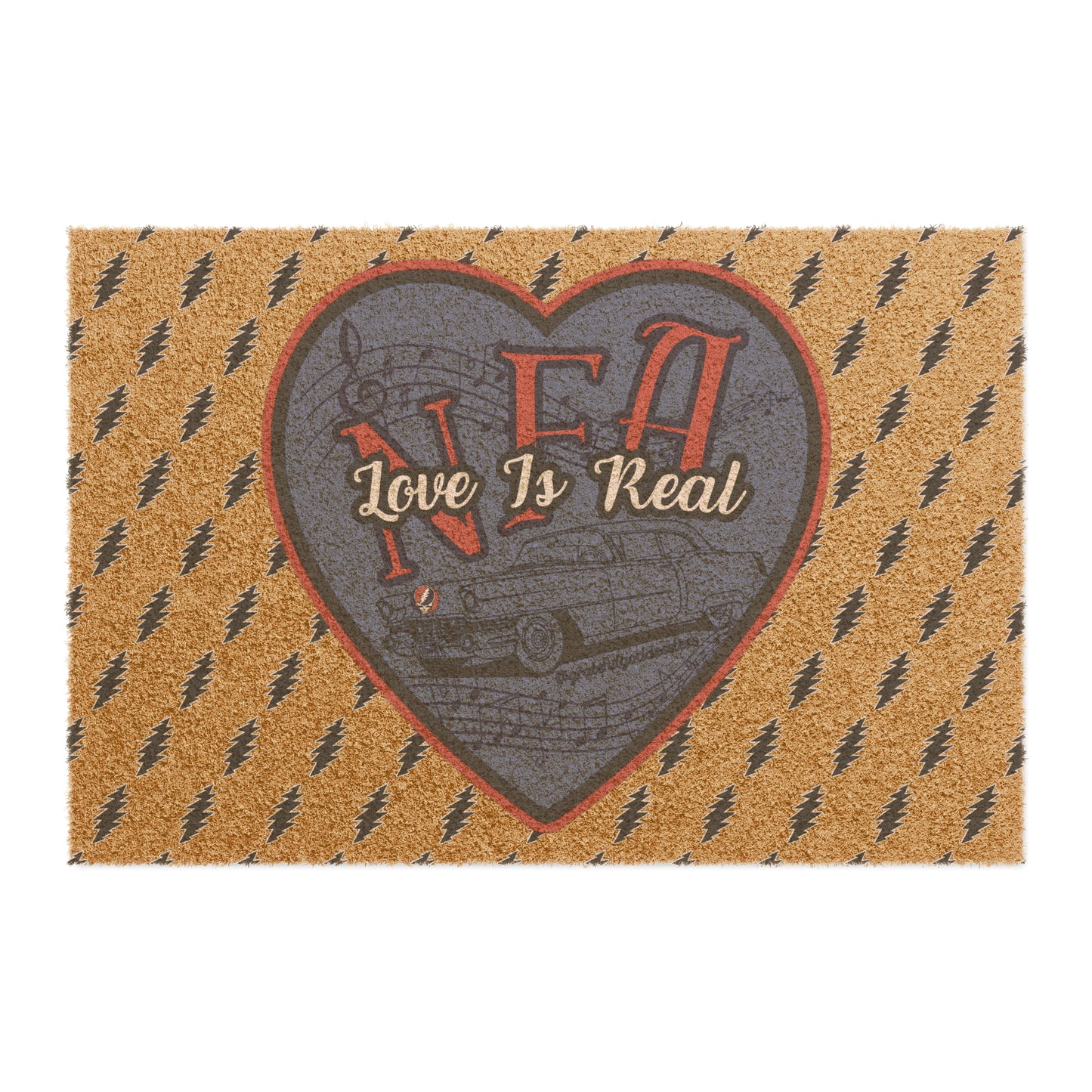 Grateful Dead doormat NFA Love is Real welcome mat Rug