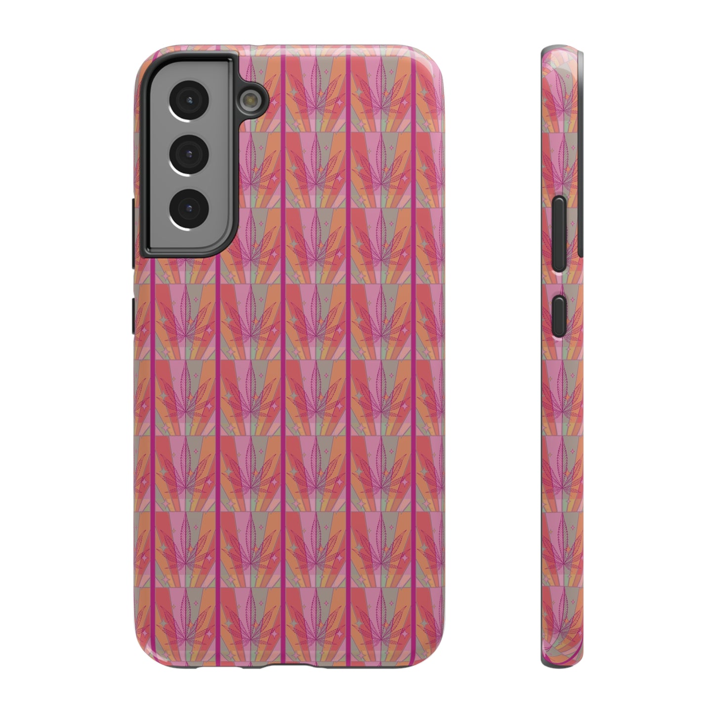 Candycore 420 cannabis Impact Resistant phone case pink