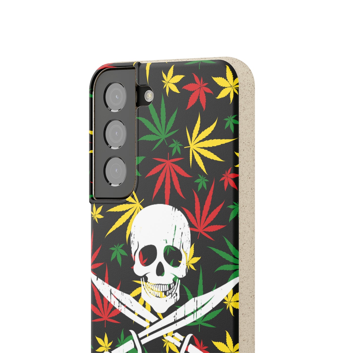 420 cannabis Jolly Roger Buccaneer weed Biodegradable eco friendly phone case