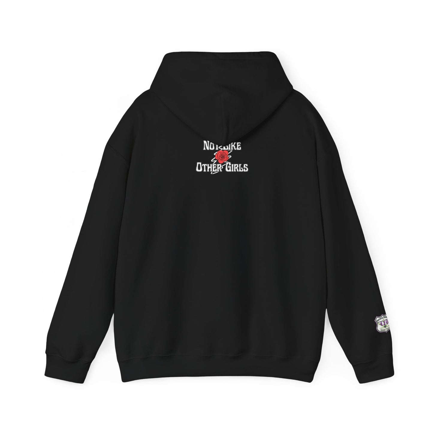 Grateful Dead hoodie scarlet begonias sweatshirt - print on front, back, and sleeve- Not like other girls