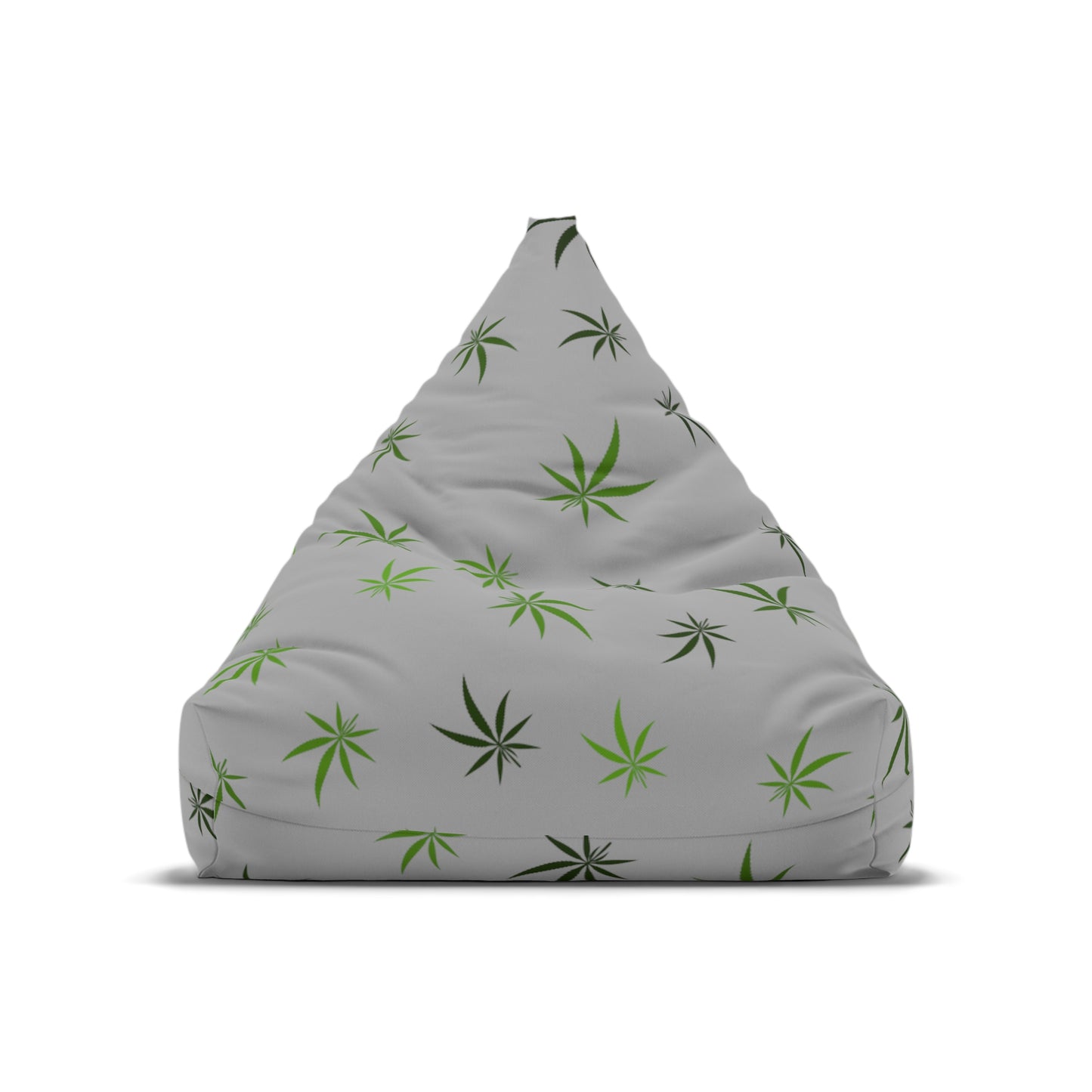 Gray cannabis 420 Bean Bag Chair Cover for high end stoner decor, cover only!