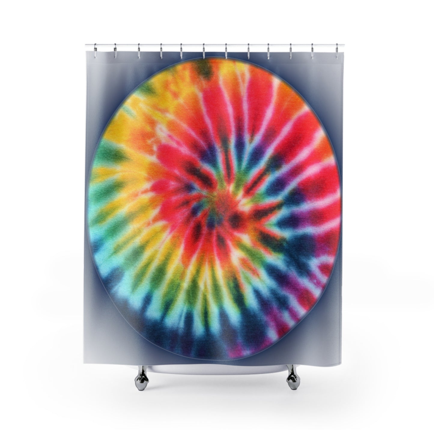 Tiedye spiral psychedelic Shower Curtains boho chic bathroom hippie decor