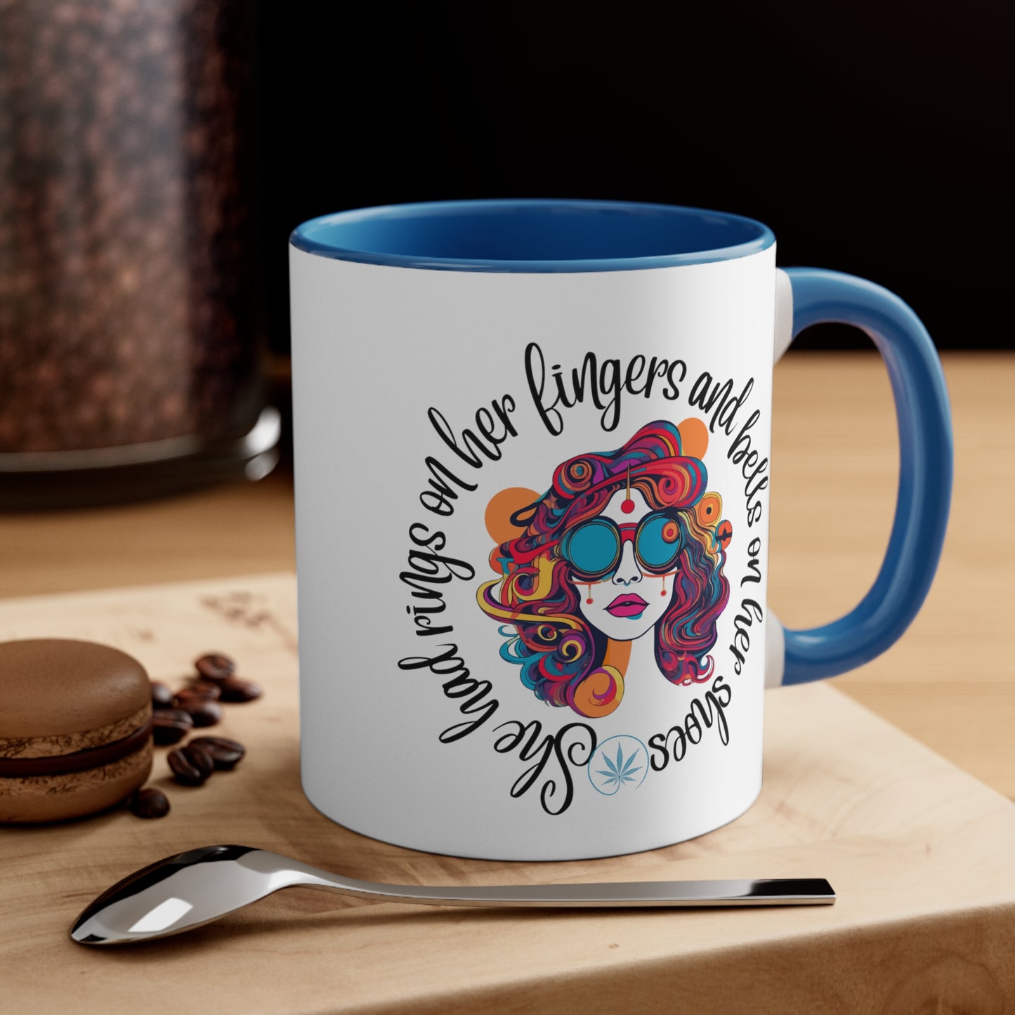 Grateful Dead song lyrics mug scarlet begonias inspired gift for deadheads she had rings on her fingers