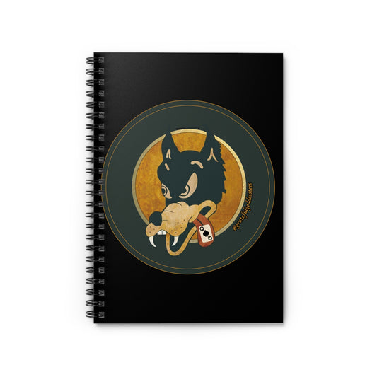 Grateful Dead dire wolf inspired Spiral Notebook