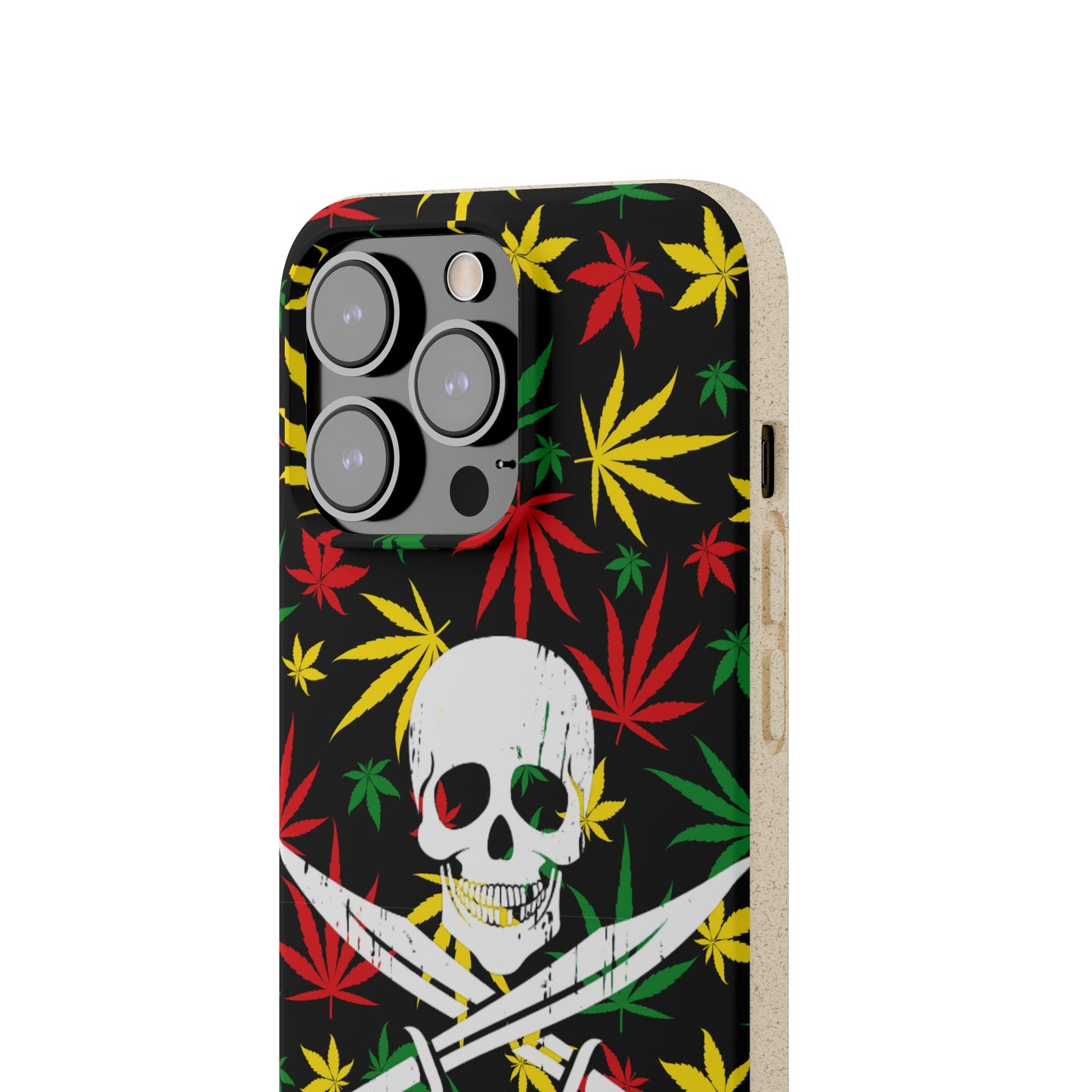 420 cannabis Jolly Roger Buccaneer weed Biodegradable eco friendly phone case