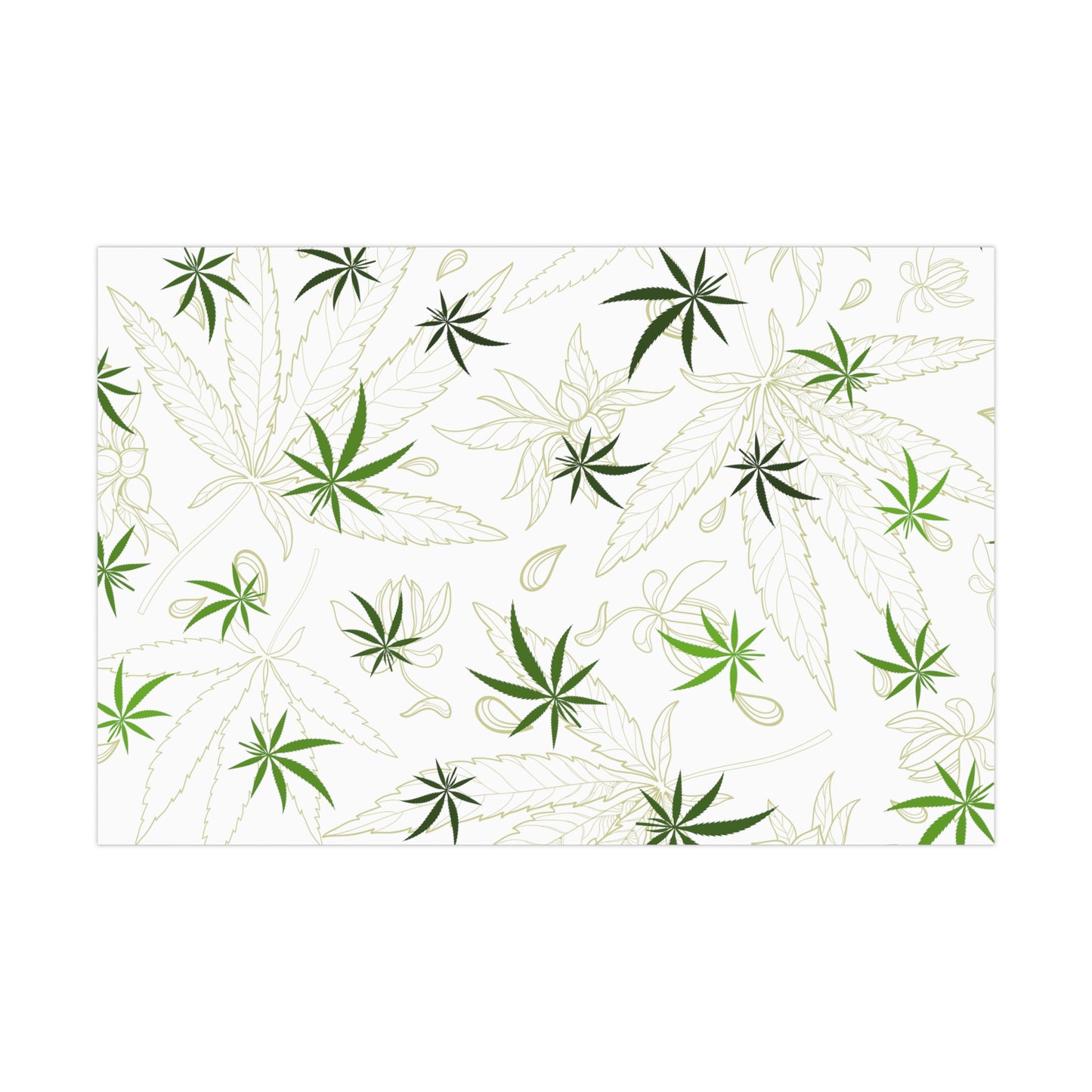 Cannabis leaf print Gift Wrap Papers perfect holiday gift wrap for marijuana lovers 420 gift wrapping paper