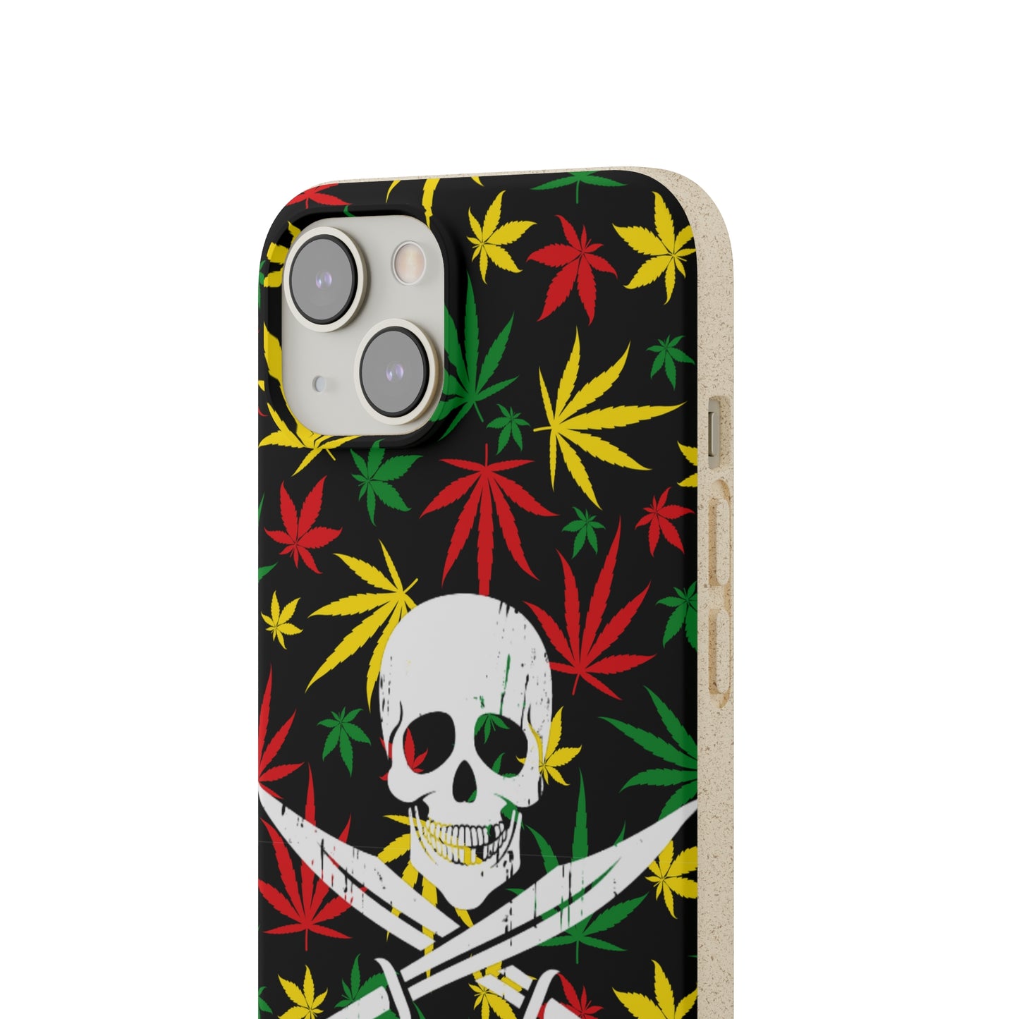 420 cannabis Jolly Roger Buccaneer weed Biodegradable eco friendly phone case