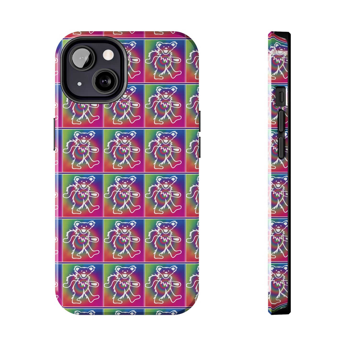 Grateful Dead bears tie-dye Tough Phone Cases for Dead Head dancing bears blotter art gratefuldead phone case