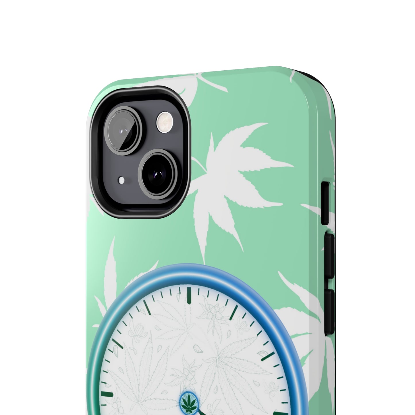 420 clock cannabis tough phone Cases cannabis leaf and 420 clock phone case for high end cannabist