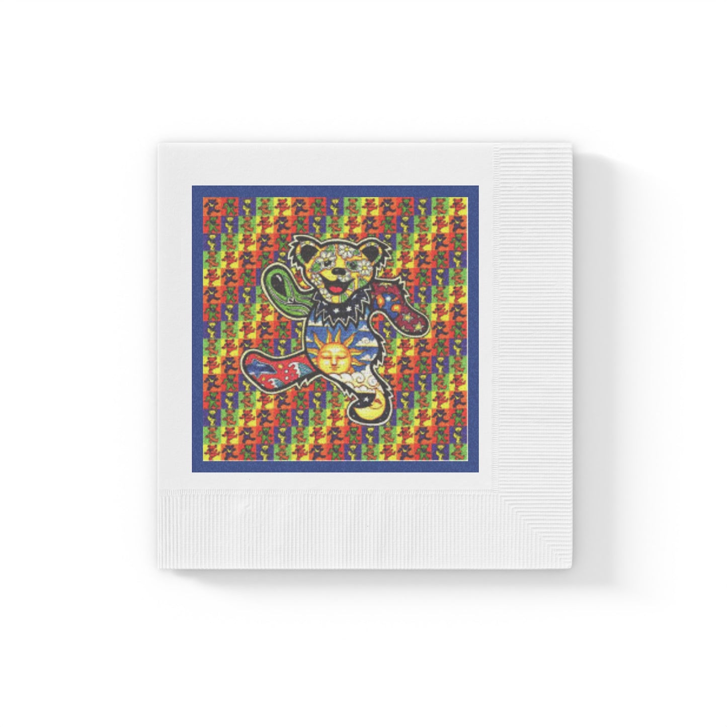 Grateful Dead bears blotter art party napkins perfect for dead head gatherings