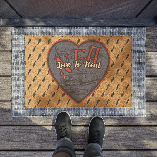 Grateful Dead doormat NFA Love is Real welcome mat Rug