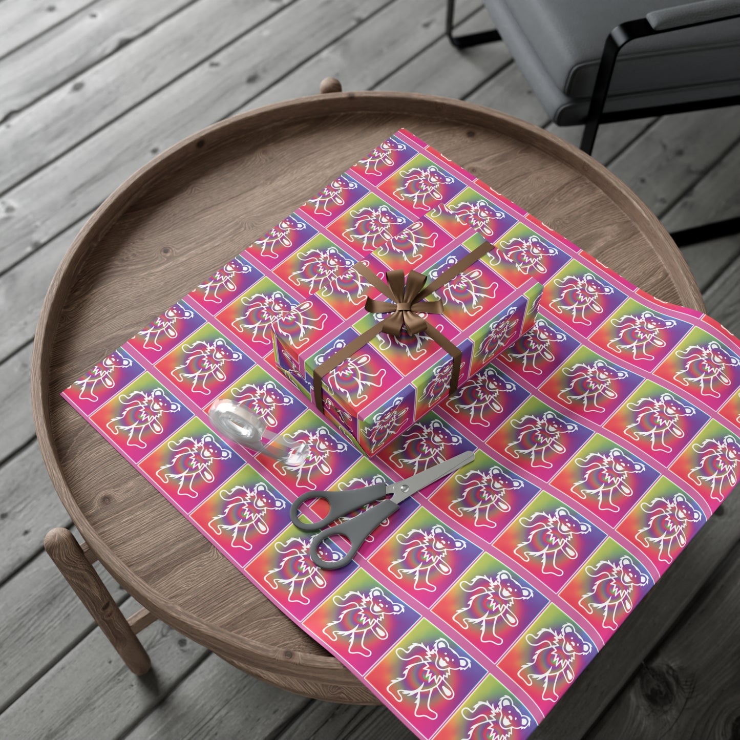 Grateful Dead bears tiedye  Wrapping Paper perfect gift wrap for Deadheads